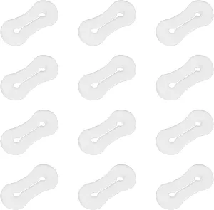 12 Pcs Shirt Cuffs Cufflinks Adapters, Invisible Adapters for Cuff Links Mens for Men's Dress Shirts, French Cufflink Shirts, Widely Applicable and Easy To Use