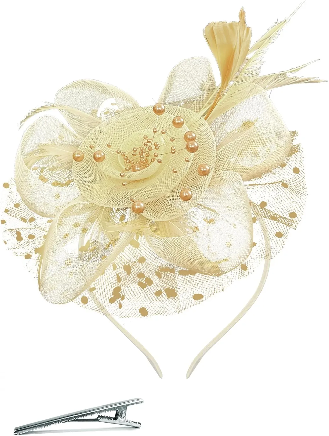 1920s Vintage Fascinators Hat Set for Women Tea Party Headband Cocktail Wedding Halloween Retro Tiara