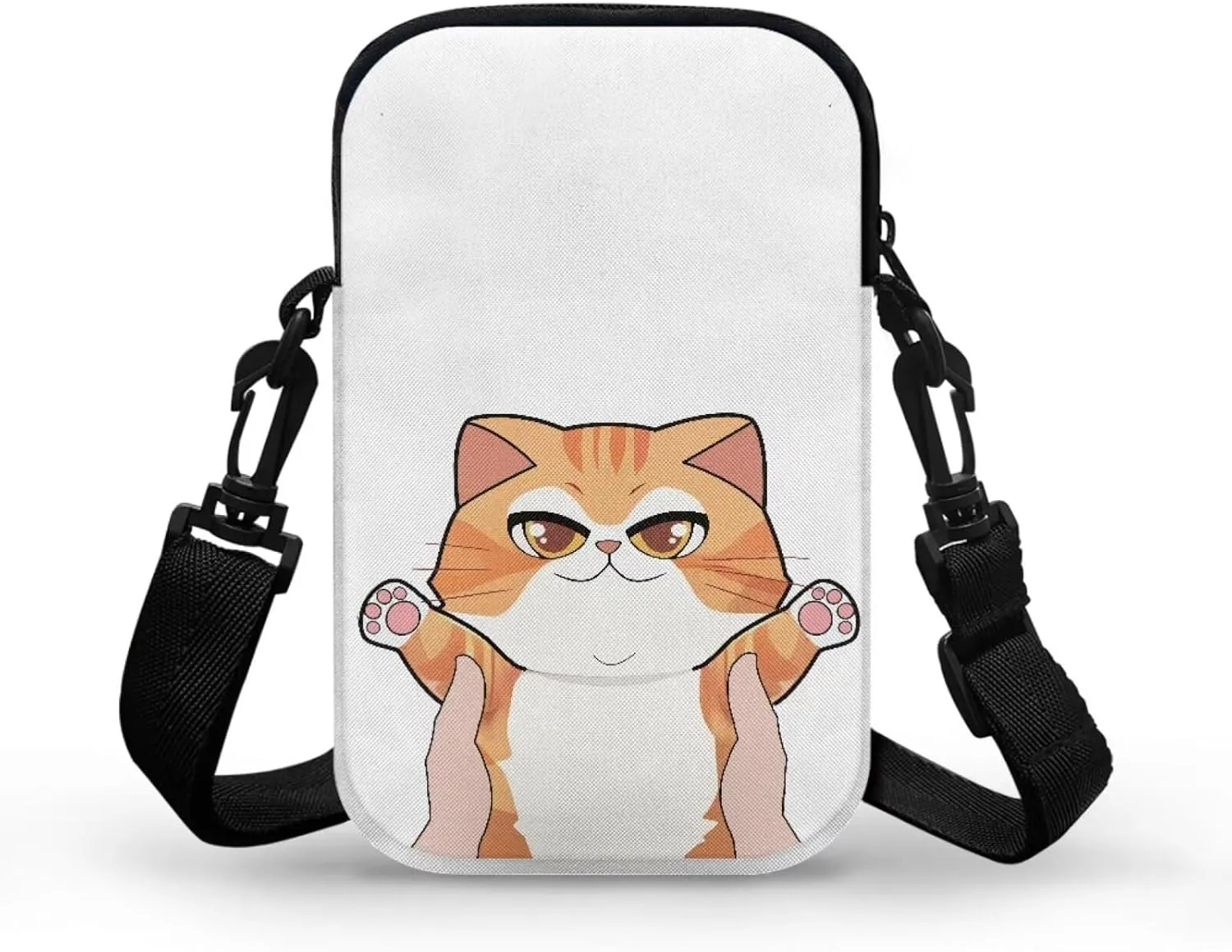2 Layer Crossbody Bag Messenger Satchel Bags Wallet Phone Case for Men Women