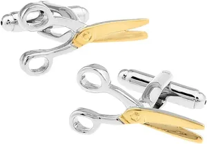 2 Tone Scissors Pair Cufflinks