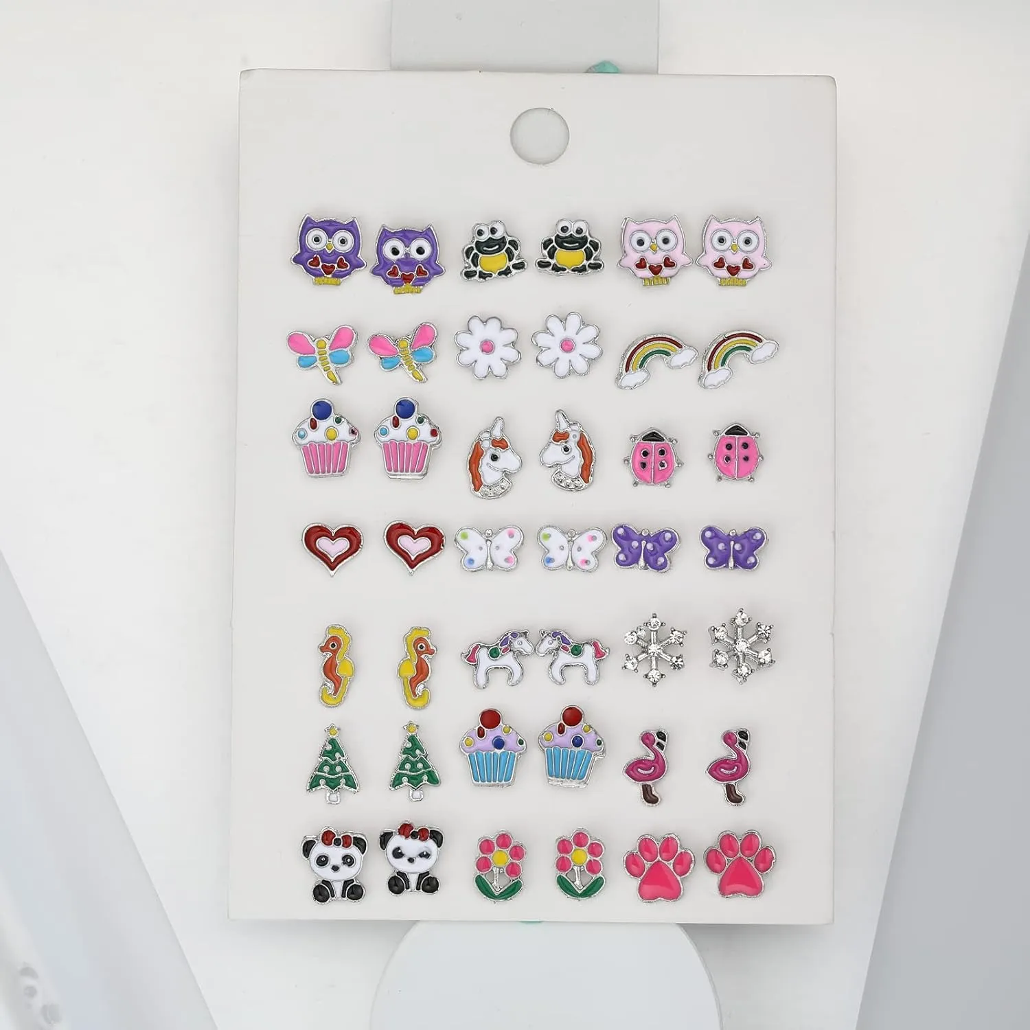 20 Pairs Hypoallergenic Stud Earrings Set for Girls Jewelry Gifts for Girls Kids Women