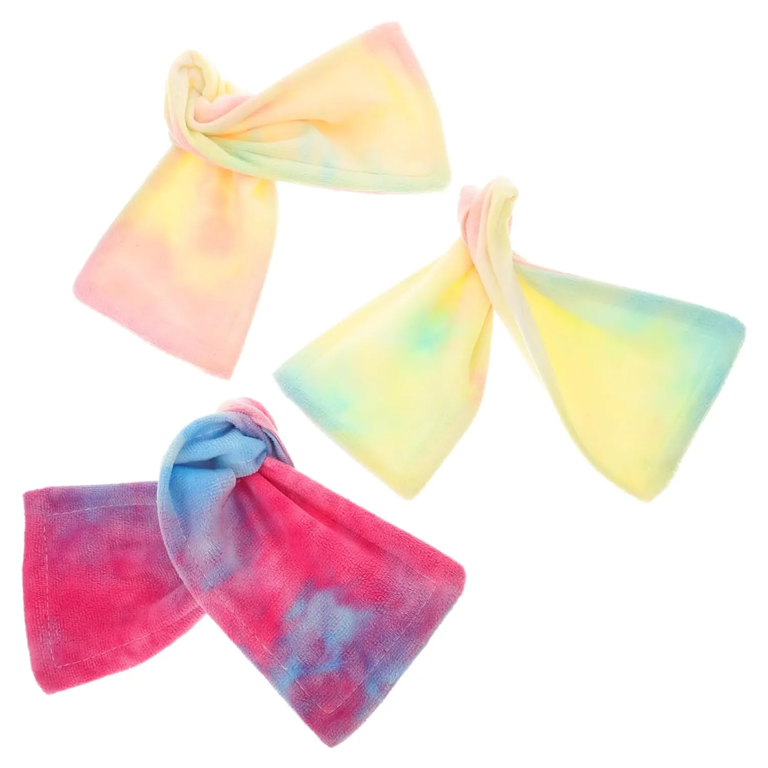 3pcs Bow Hair Curler Bun Maker for Hair Lazy Headbands Printing Hairbands Random Color