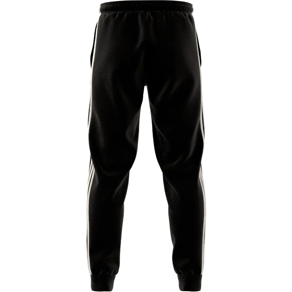 adidas Mens Essentials Warm-Up Tapered 3-Stripes Track Pants
