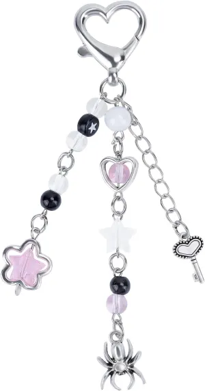 Aesthetic Keychain Accessories Key Holder with Clasp Cute Y2K Key Chains for Women Birhtday Christmas Gifts