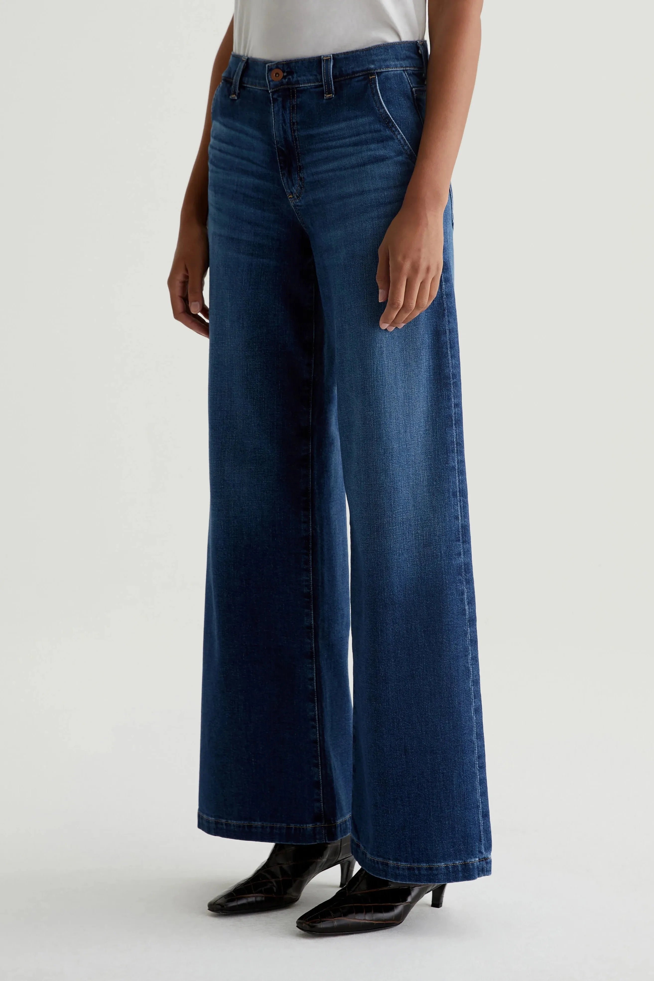 AG Stella Low Slung Palazzo Jeans