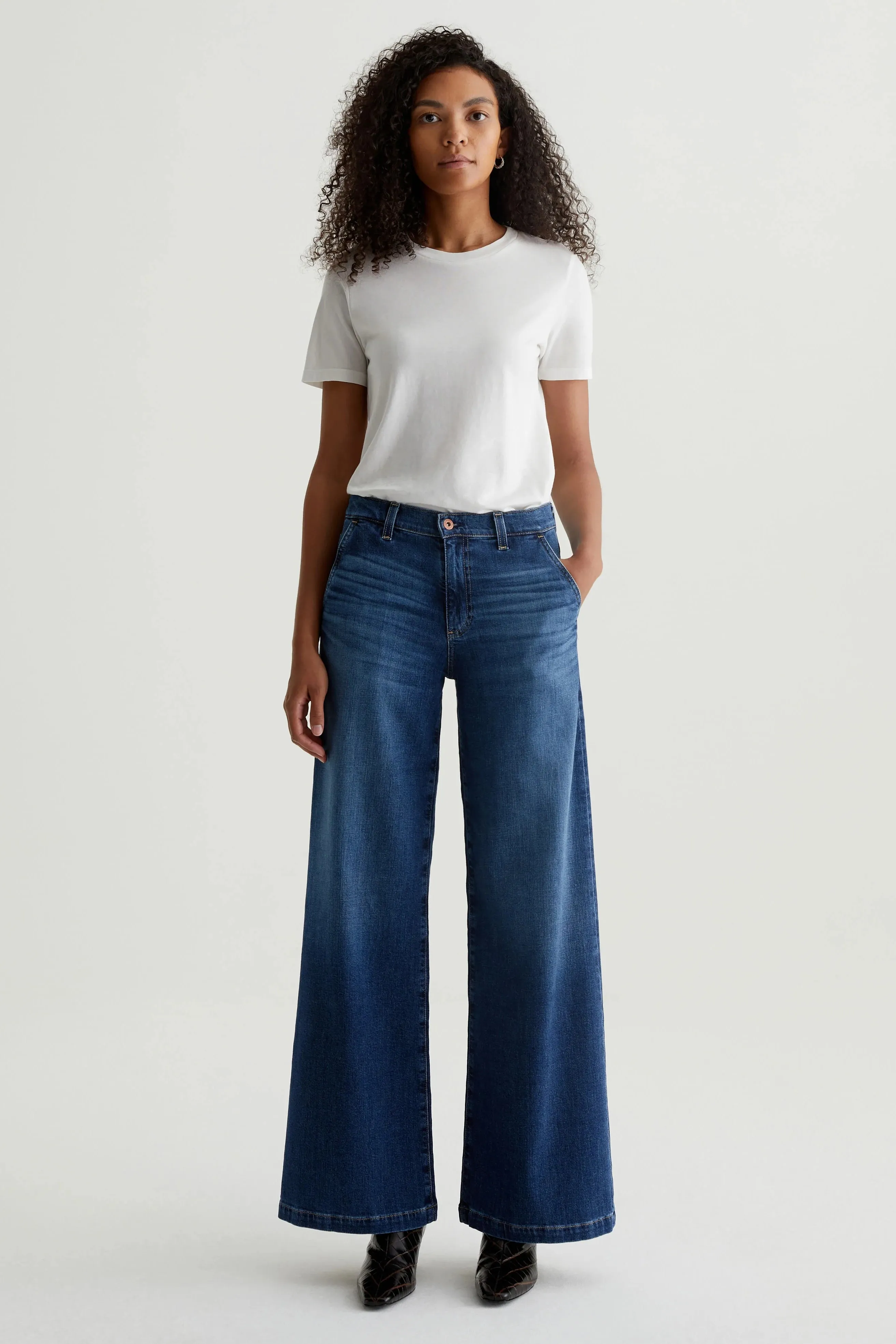 AG Stella Low Slung Palazzo Jeans
