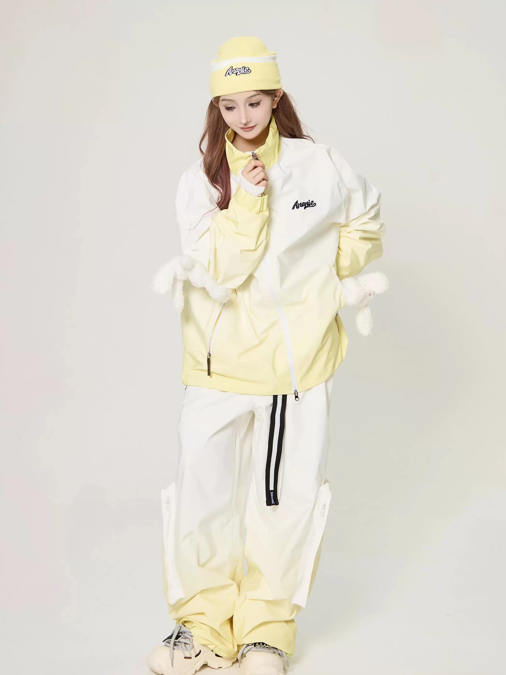 ANANIE Ice-Cream Gradient Snowboarding Jacket & Pants