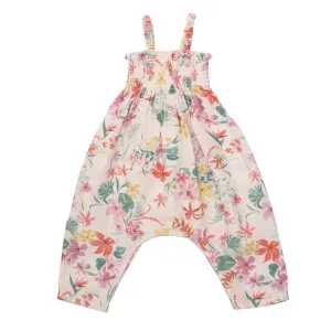 Angel Dear Smocked Romper Leilani Floral