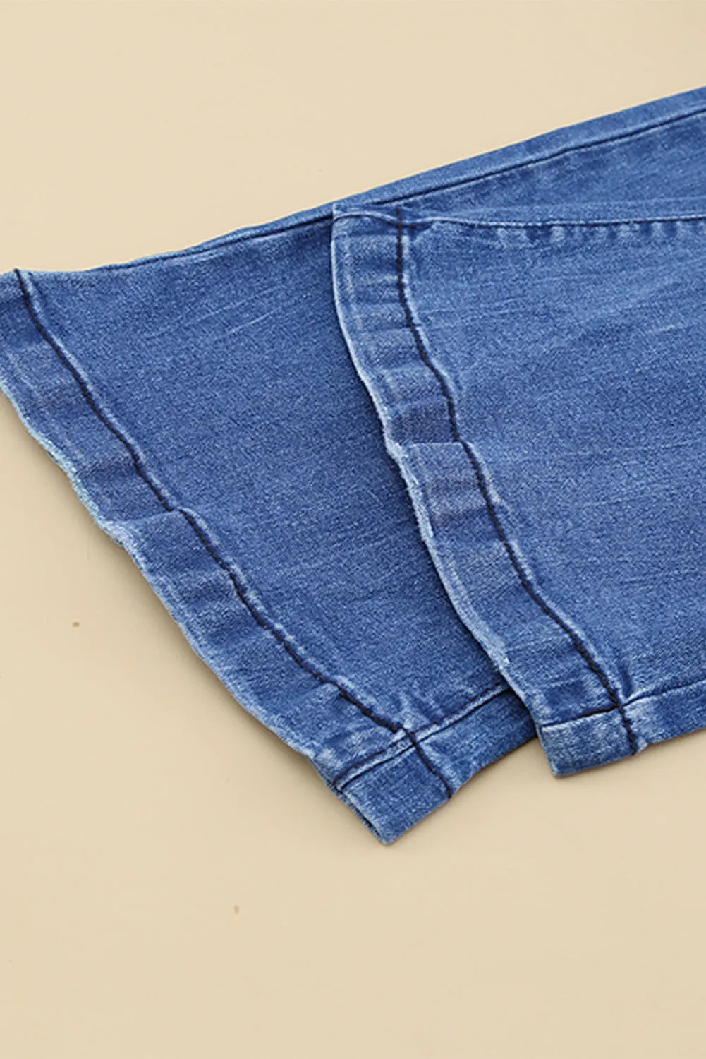 *App Exclusive* Distressed Flare Leg Jeans