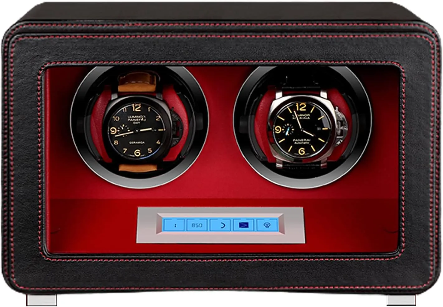 Automatic Watch Winder For 1/2/3/4/6 Watches, Self-Winding Mechanical Watch Dustproof Case Box With Quiet Motor And Dual Power For Most Watches,6 storages (2 Storages)