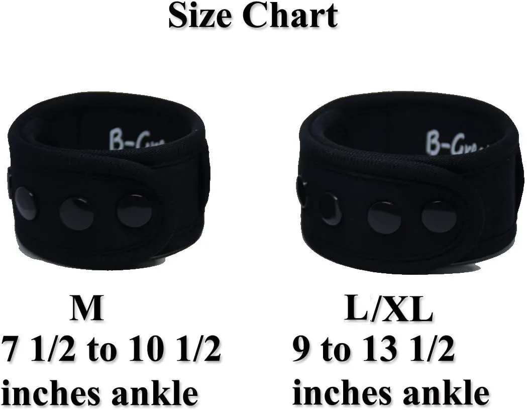 B-Great Ankle Band for Men and Women Compatible with Fitbit Flex 2/One/Zip/Charge 2 3/Alta HR or Garmin Vivofit/2/3/4/JR Fitness Tracker