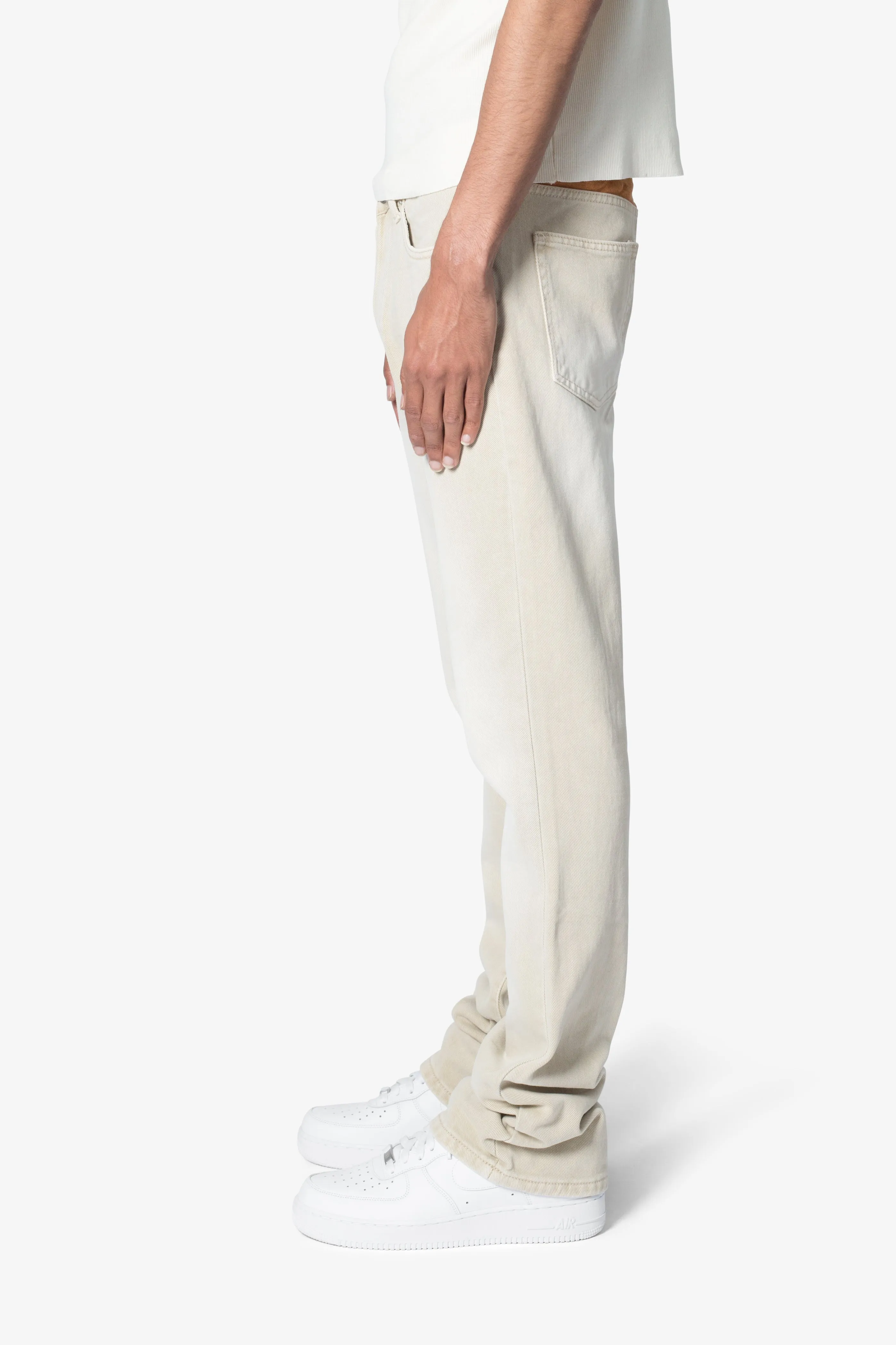 B375 Flare Denim - Light Tan