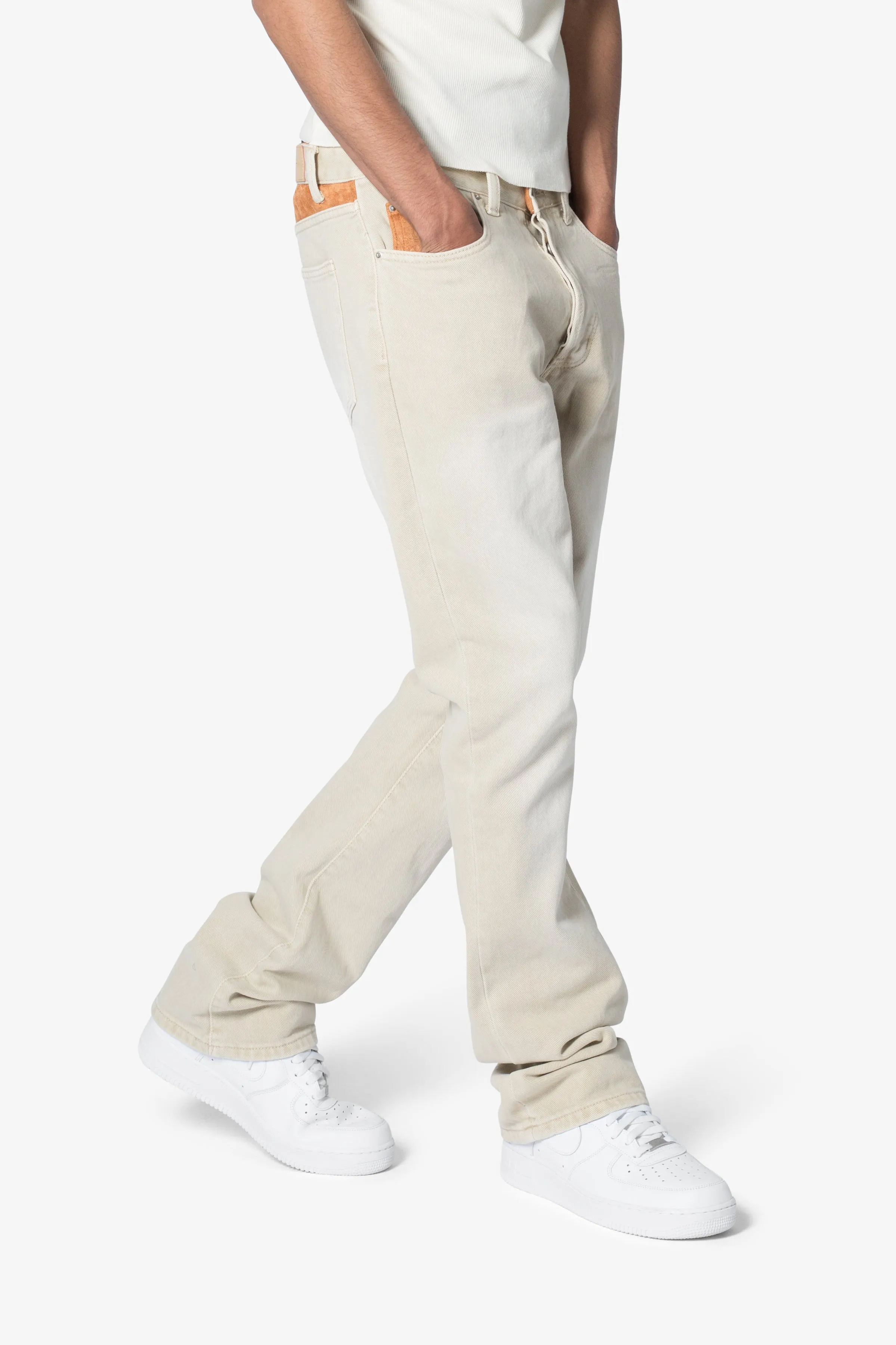 B375 Flare Denim - Light Tan