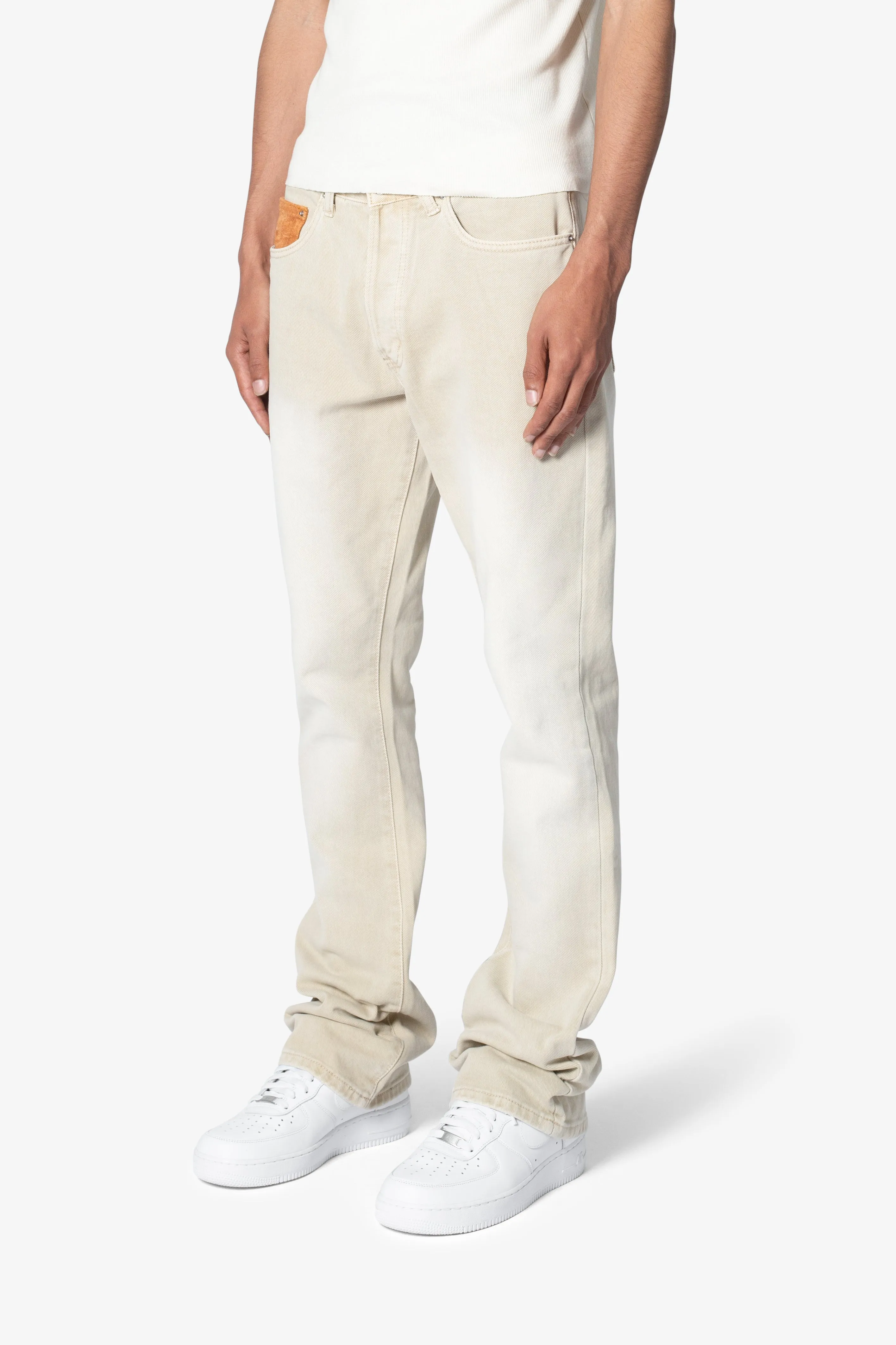 B375 Flare Denim - Light Tan
