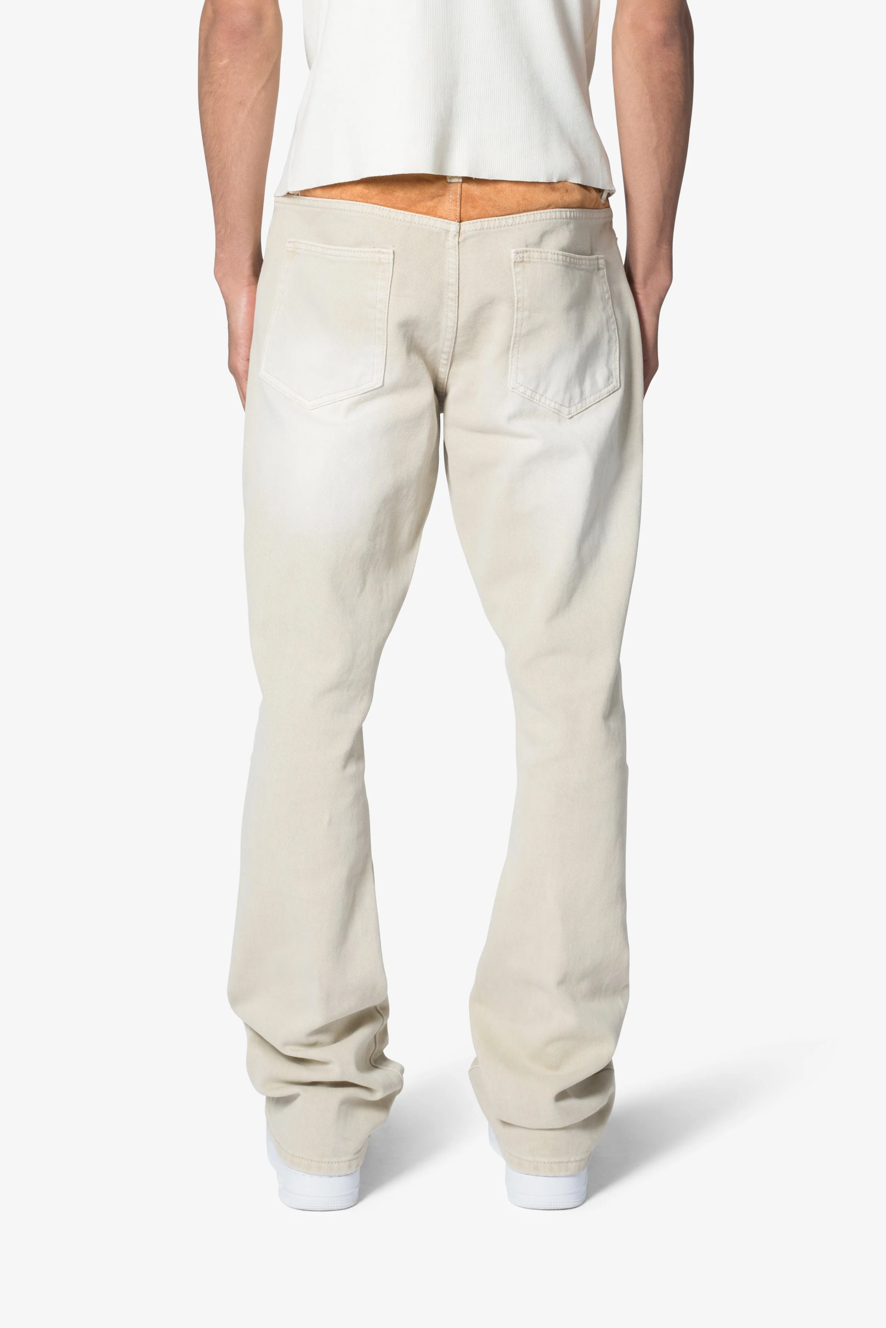 B375 Flare Denim - Light Tan