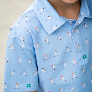 Batter Up Polo Short Sleeve Shirt