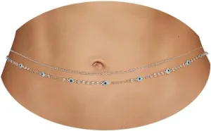Belly Chain for Women Gold Layered Evil Eye Waist Chains Adjustable Sequin Body Chain Body Jewelry Accessories for Bikini Beach