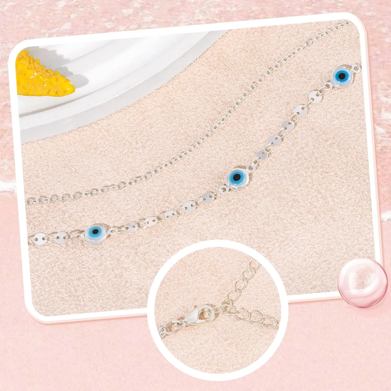 Belly Chain for Women Gold Layered Evil Eye Waist Chains Adjustable Sequin Body Chain Body Jewelry Accessories for Bikini Beach