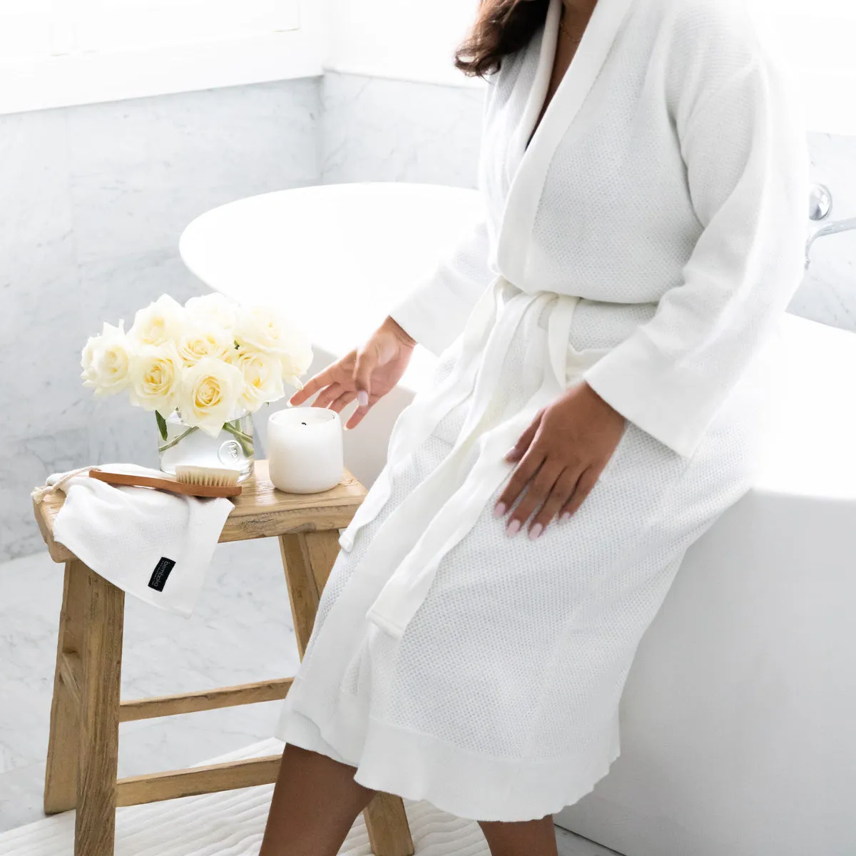 Bemboka Cotton Bathrobes White