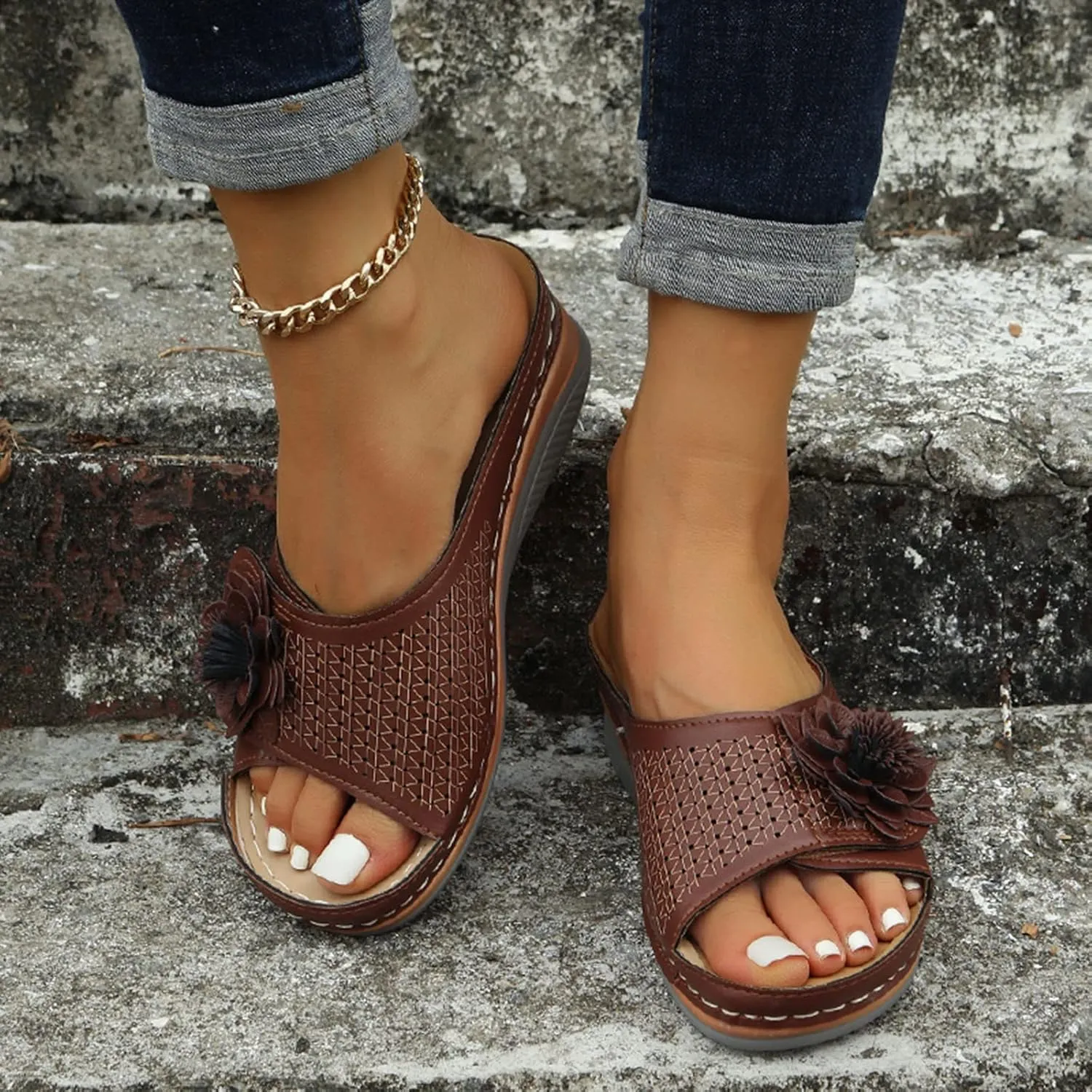 Best Arch Support Flip Flops Casual Sandals for Women Low Heel Wide Comfortable Shoes for Women Wedges Gold Dressy Flat Sandals for Women Evening Black Chunky Heels for Women Women's White Sandals