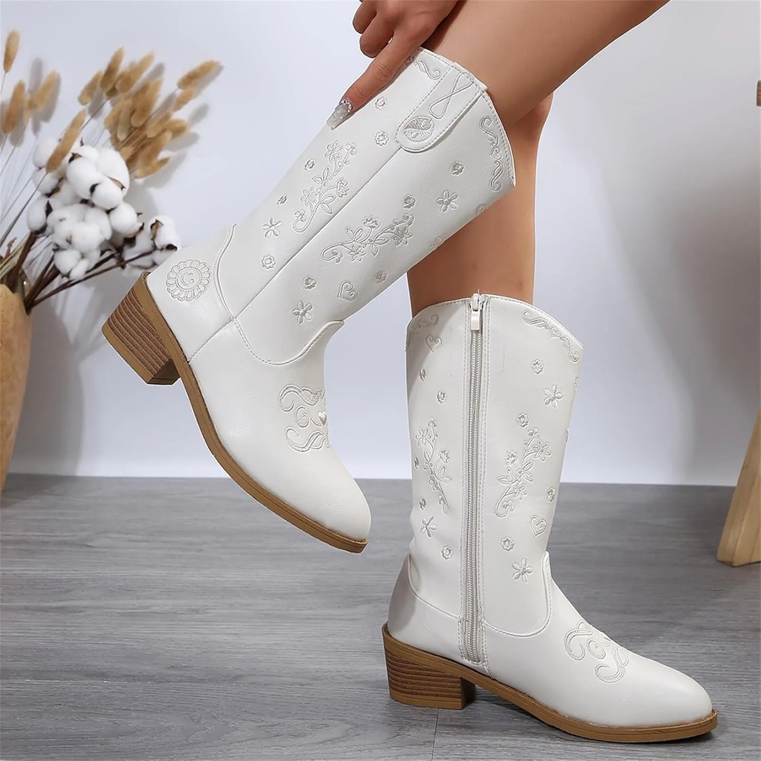 Black Ankle Boots Booties for Women with Heel Cow Boots for Women Chelsea Leather Boots Women Womens Booties and Ankle Boots Western Dark Gray Ankle Boots Women