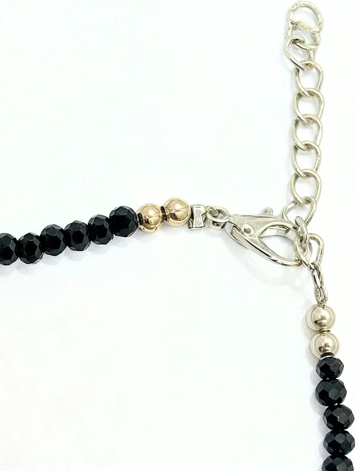 Black Bead Crystal Charm Anklet Bracelet Handmade Simple Summer Beach Waterproof Ankle Foot Chain Bracelets for Women Minimalist Jewelry-Adjustable