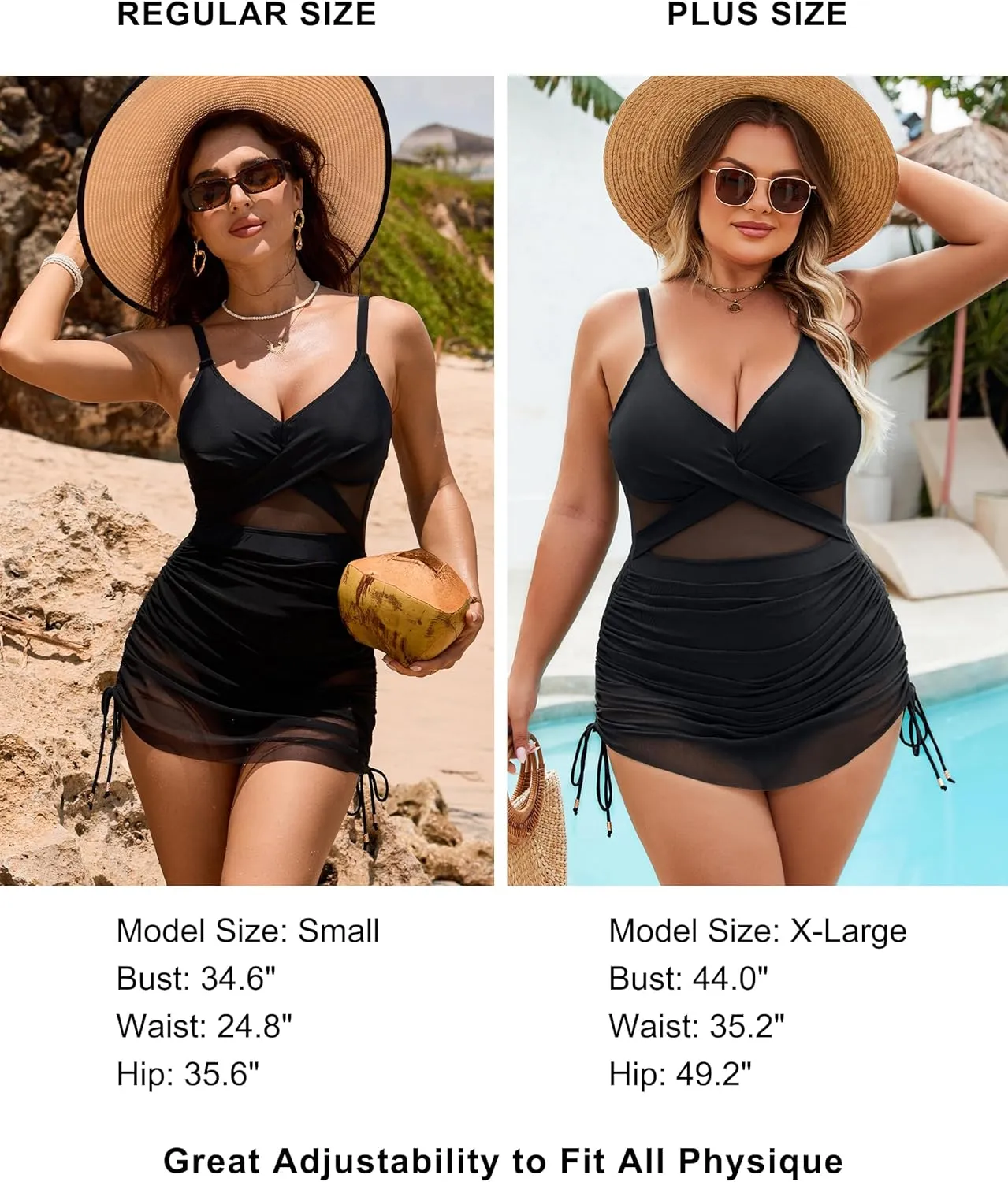 Blooming Jelly Womens One Piece Swimsuit Modest Tummy Control Bathing Suit Twist Front Swim Dress Swimwear 2025