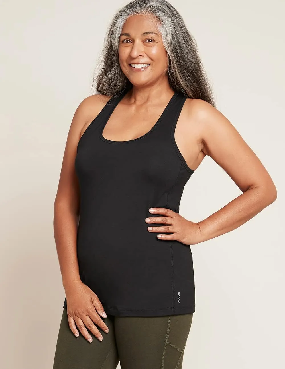 Boody Body EcoWear Women's Racerback Active Tank, Simple, Sports Top, Soft Breathable, Bamboo Viscose