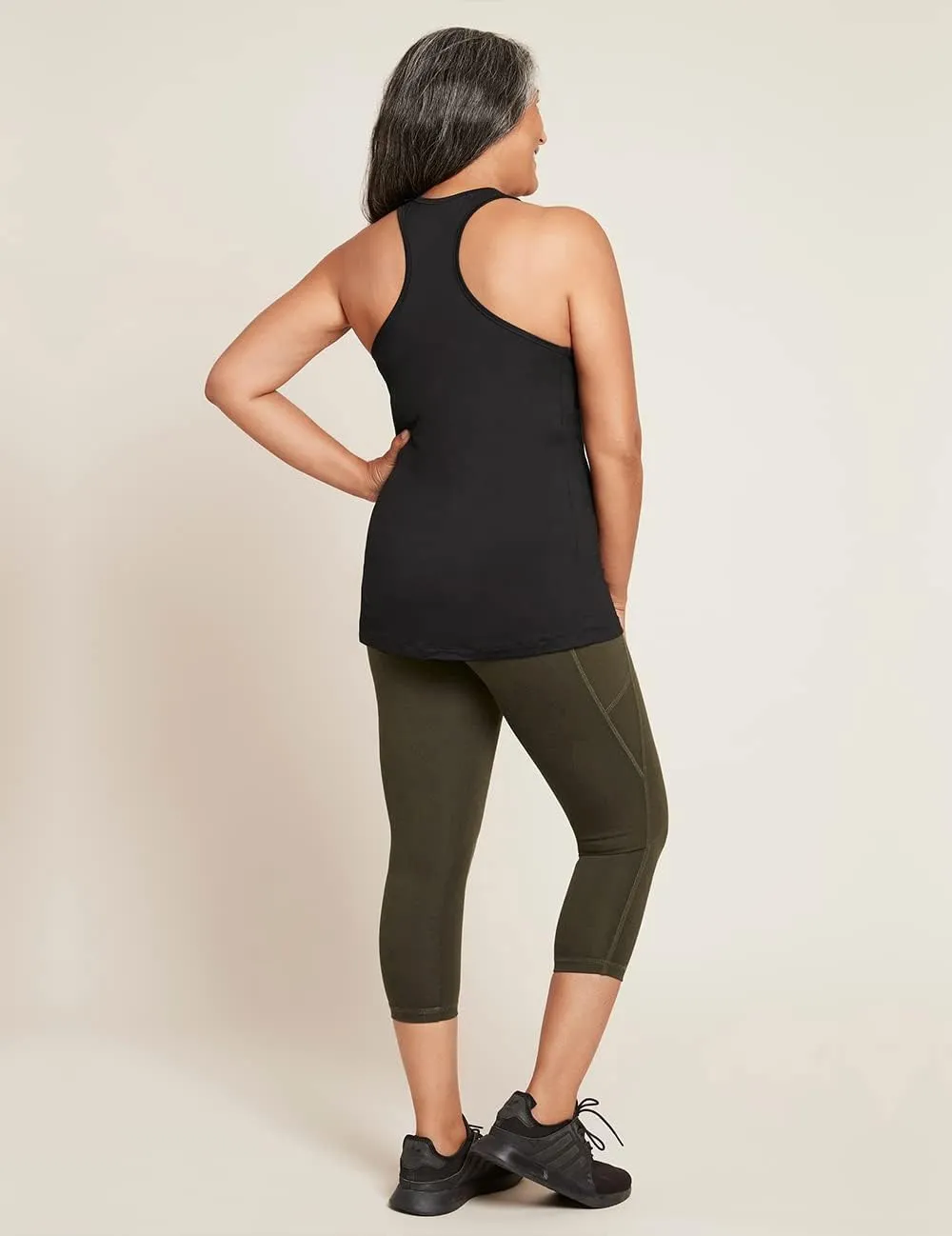 Boody Body EcoWear Women's Racerback Active Tank, Simple, Sports Top, Soft Breathable, Bamboo Viscose