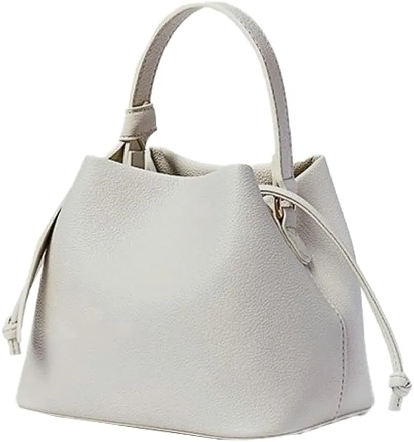 Bucket Bags Drawstring Handbags Women 2025 Spring Trendy Shoulder Crossbody Purses Top Handle Tote with Removeable Strap