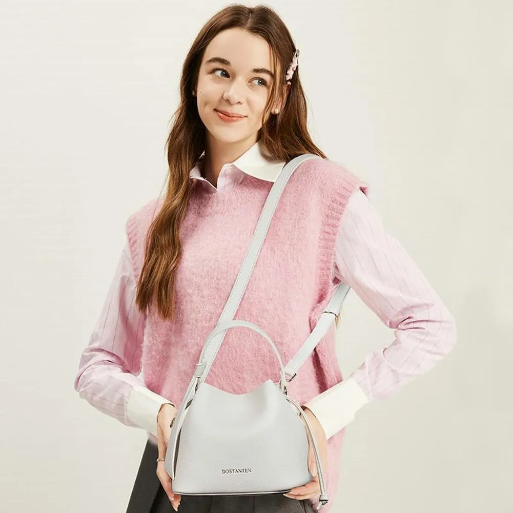 Bucket Bags Drawstring Handbags Women 2025 Spring Trendy Shoulder Crossbody Purses Top Handle Tote with Removeable Strap