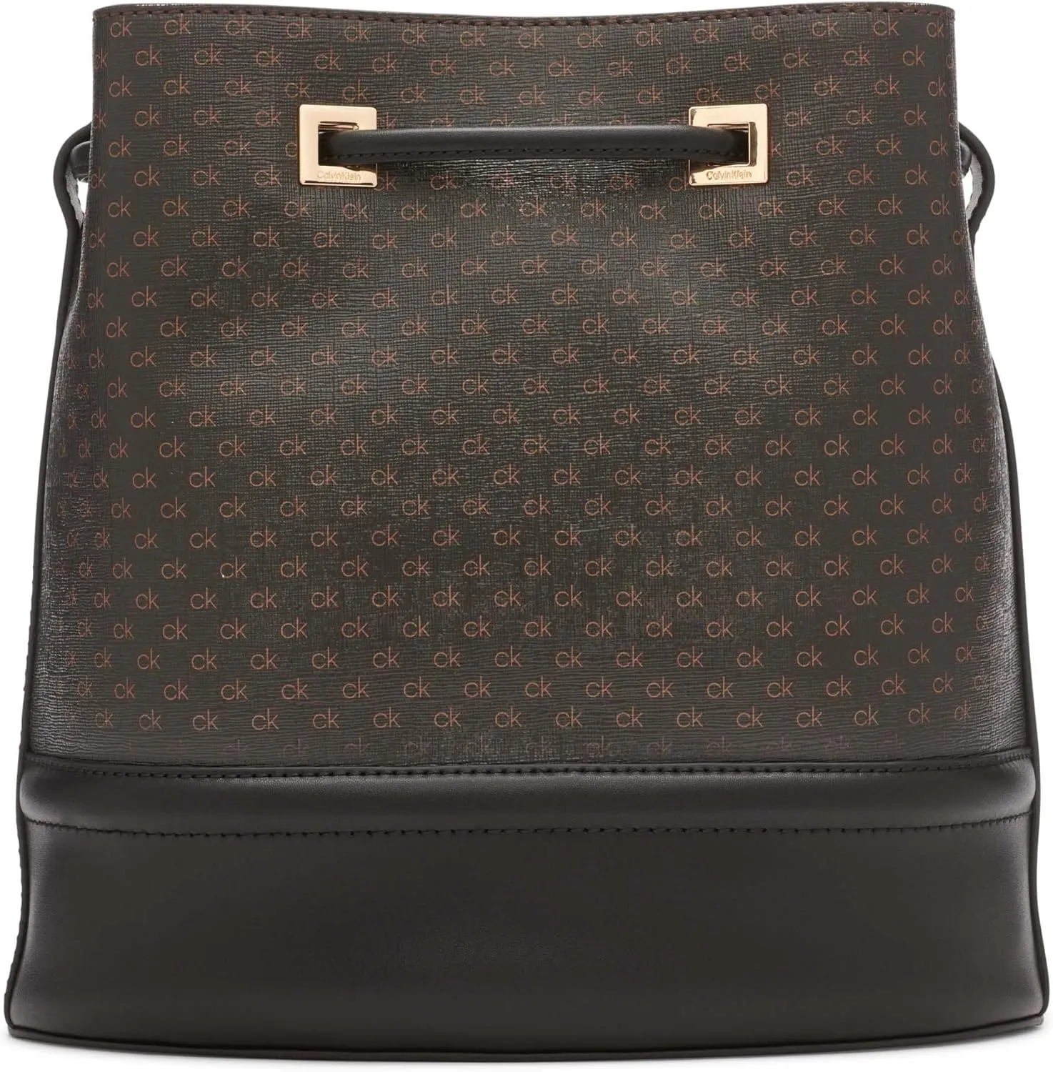 Calvin Klein Women's Ash Crossbody Bag  Vegan Leather, Monogram, 2 Pockets