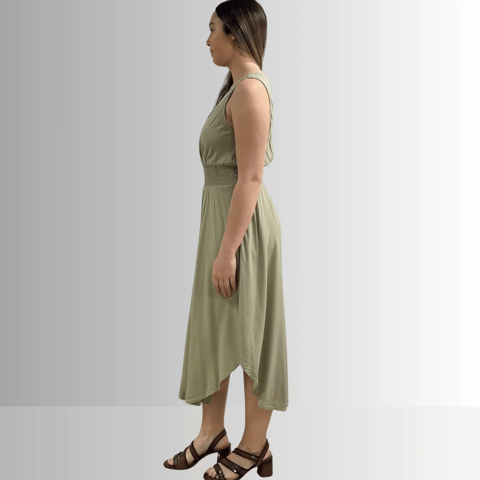 Camila Smocked Waist Midi Dress