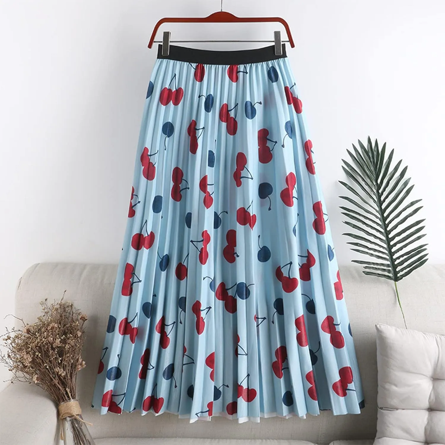 Casual Skirts Womens Summer Swing Midi Pleated Print A Skirt Skirts High Waist Floral Skirt Skirts for Women Midi