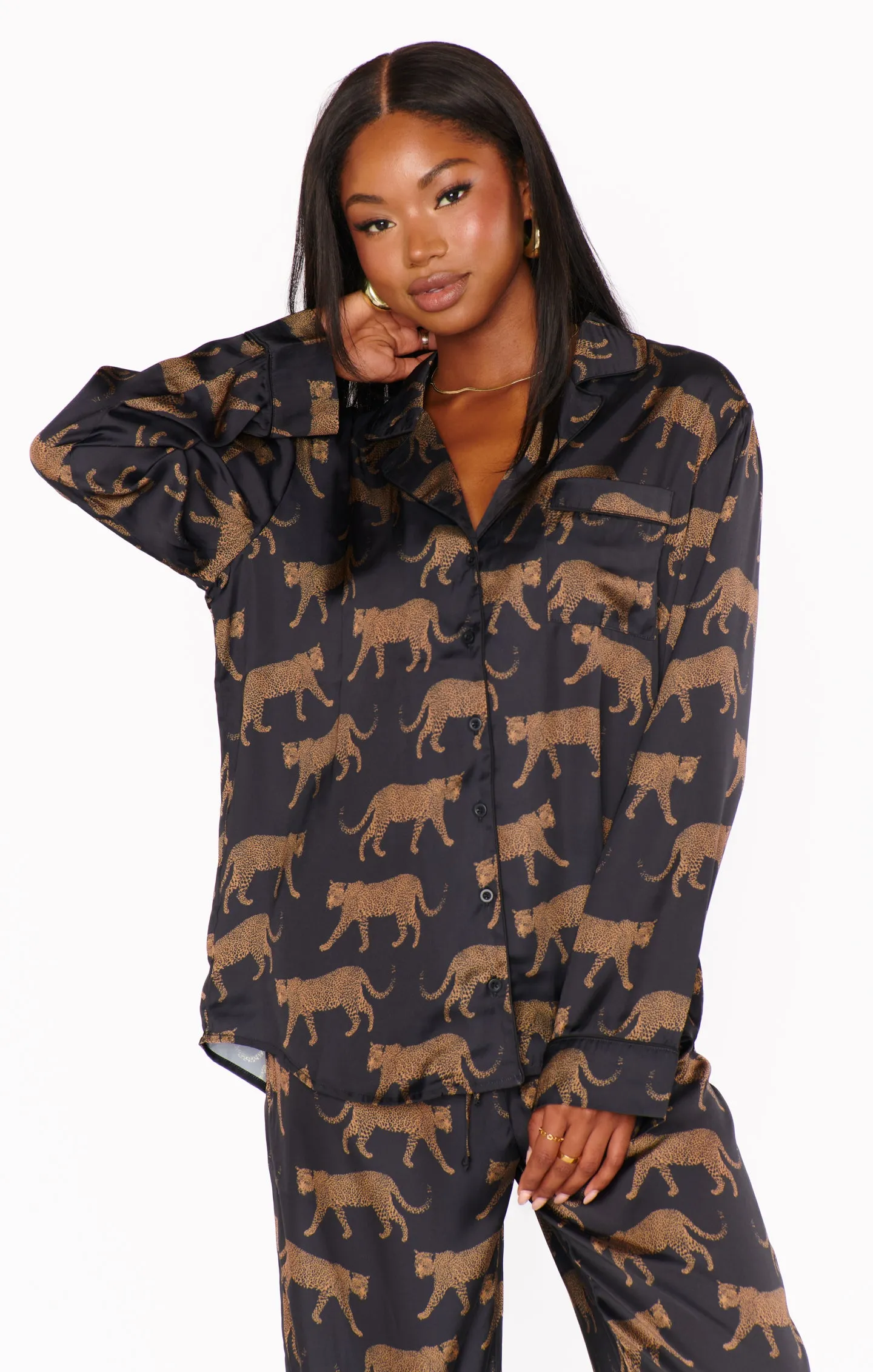 Classic PJ Set Black Catwalk Silky