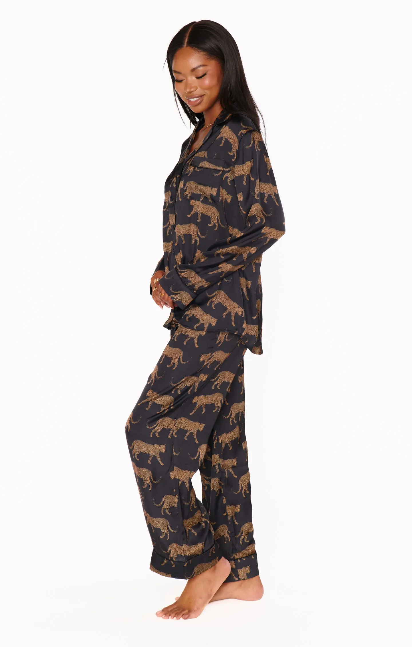 Classic PJ Set Black Catwalk Silky