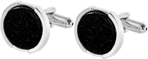 Clip-on Black Tie Bars Accessories for Men Black Cufflinks Mens Suit Shirt Cufflinks