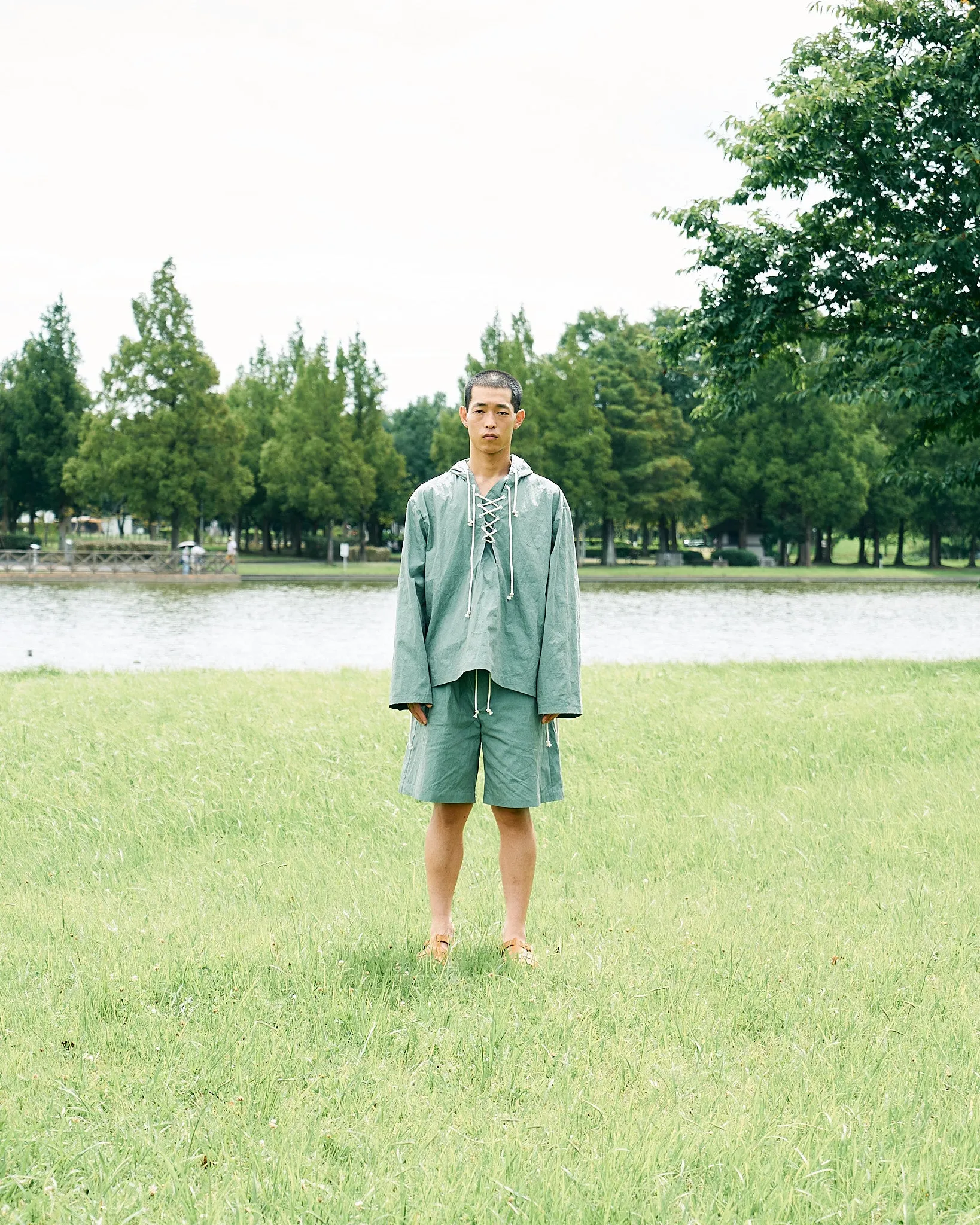CNC LACE UP ANORAK