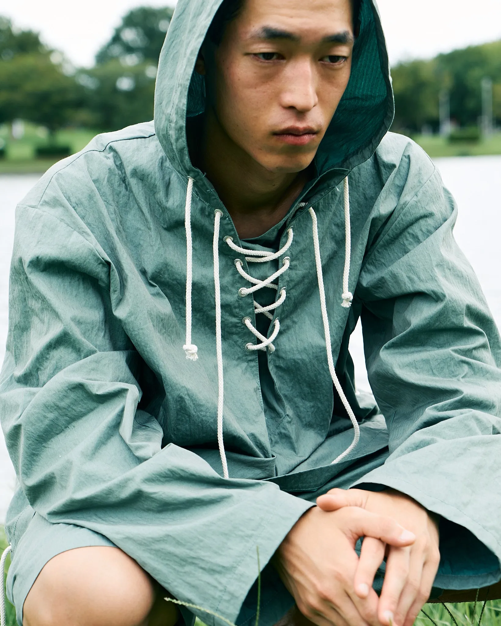 CNC LACE UP ANORAK