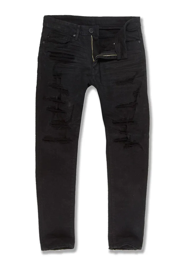 Collins - Denim w/ Shreds (Black) JC955R