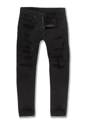 Collins - Denim w/ Shreds (Black) JC955R