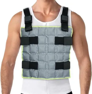 Cooling Vest for Men & Women - Ice Vest with 72 Ice Cells, Adjustable Cooling Ice Pack for Motorcycle, Workers, Sports, Outdoor, Personal Cool Vest for Heat Relief, Grey