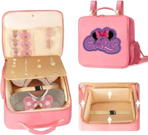 COSHAYSOO Ears Bag Headband Holder Travel Backpack Trip Essential Organizer Women Teen Girl Hair Pin Accessory Storage Gifts