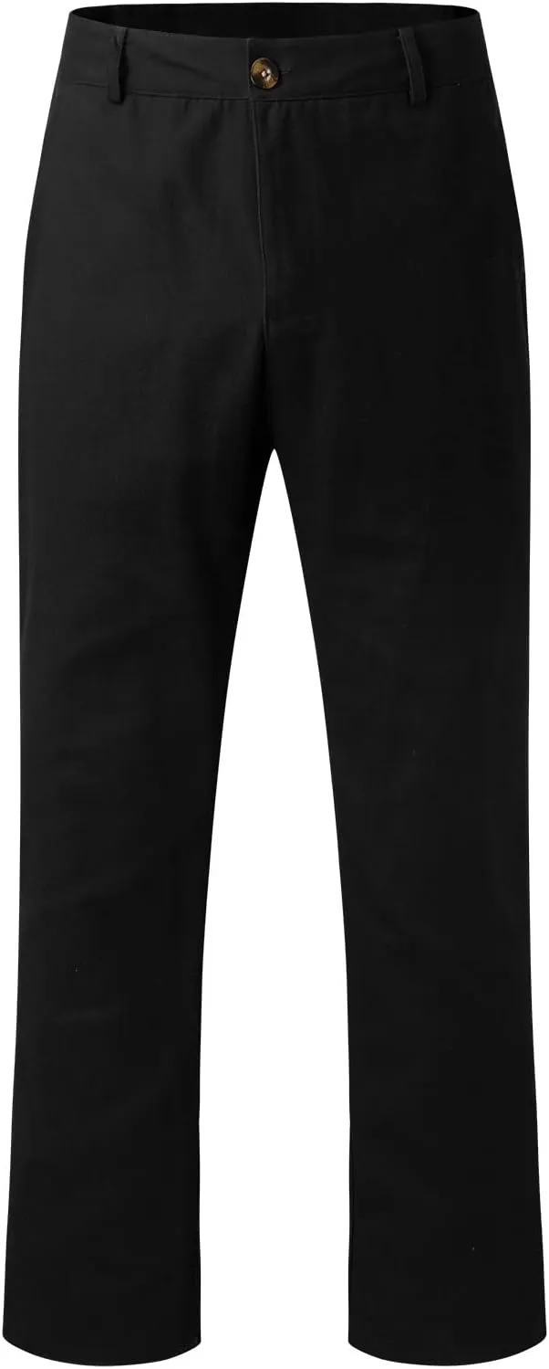 CRNTCEM Business Pant for Men Regular Fit Outdoor Work Golf Pants Athletic Workout Skinny Leg Khaki Cropped Pencil Trousers