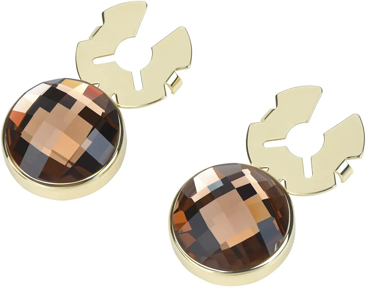 Crystal Cufflink Button Covers for Men Shirt Silver Gold Black Cufflinks Gifts for Wedding Party Business 17.5MM Metal Button Cover for Women
