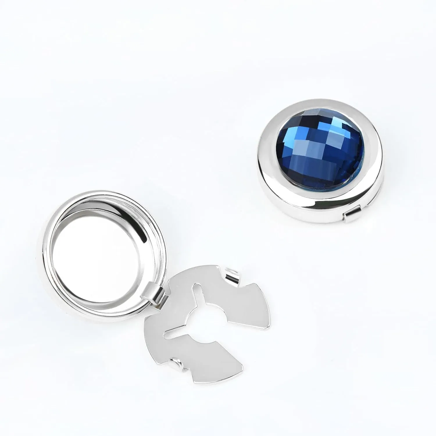 Crystal Cufflink Button Covers Shirt Suit Button Accessory for Men Women