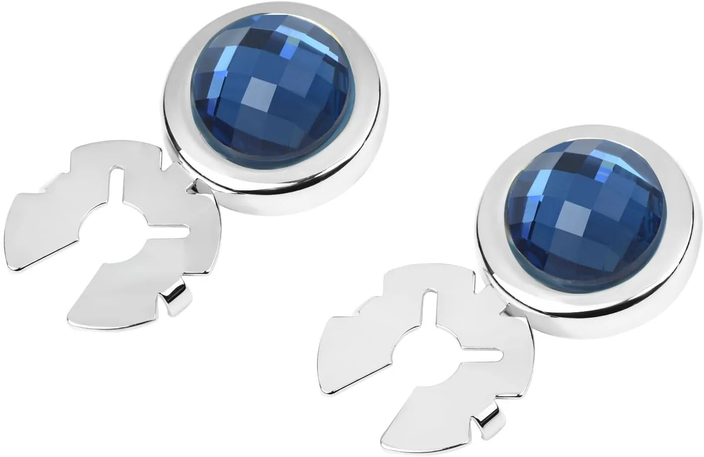 Crystal Cufflink Button Covers Shirt Suit Button Accessory for Men Women