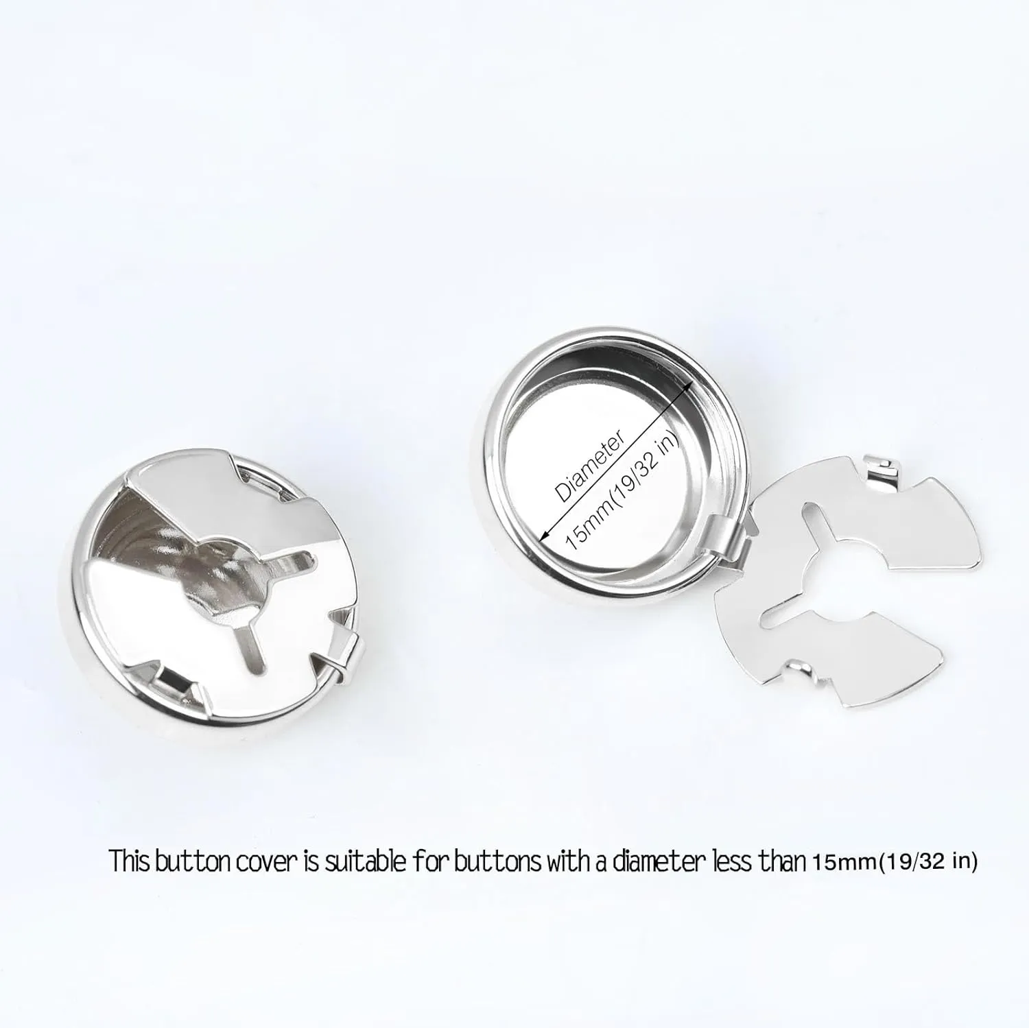 Crystal Cufflink Button Covers Shirt Suit Button Accessory for Men Women
