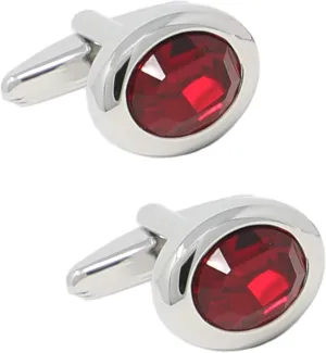 Crystal Cufflinks With Box For Men Birthday Father's Day Wedding Grooms Gift Cufflinks