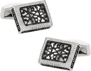 Cuff-Daddy Black & Stainless Cufflinks with Presentation Box